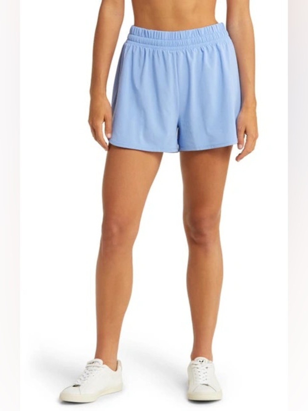 Beyond Yoga Spacedye Worked Up SHORTS IN FLOWER BLUE Small